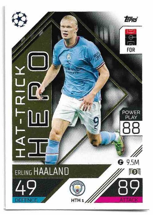 TOPPS MATCH ATTAX Hat Trick Hero HAALAND ERLING 2023 Match Attax