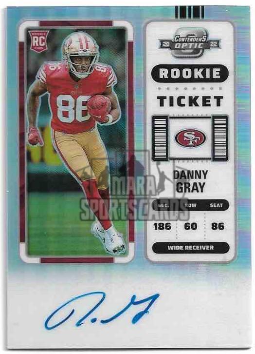 San Francisco 49ers Danny Gray 2022 Panini Prizm ROOKIE Football Card