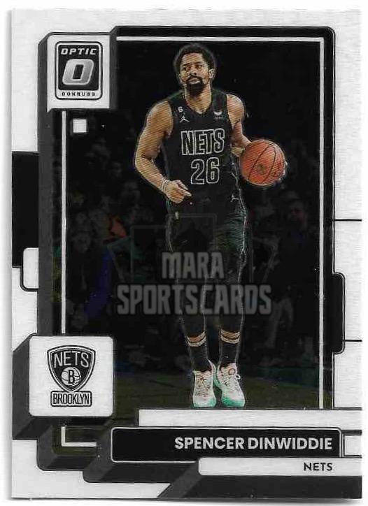 ŘADOVÉ KARTY NBA | SPENCER DINWIDDIE 22-23 Panini Donruss Optic