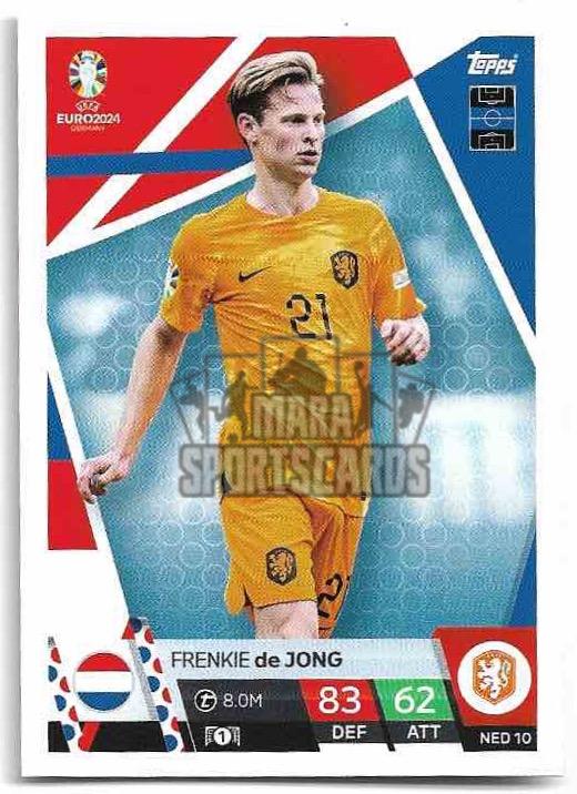 TOPPS MATCH ATTAX | FRENKIE DE JONG 2024 EURO Match Attax | Mara ...