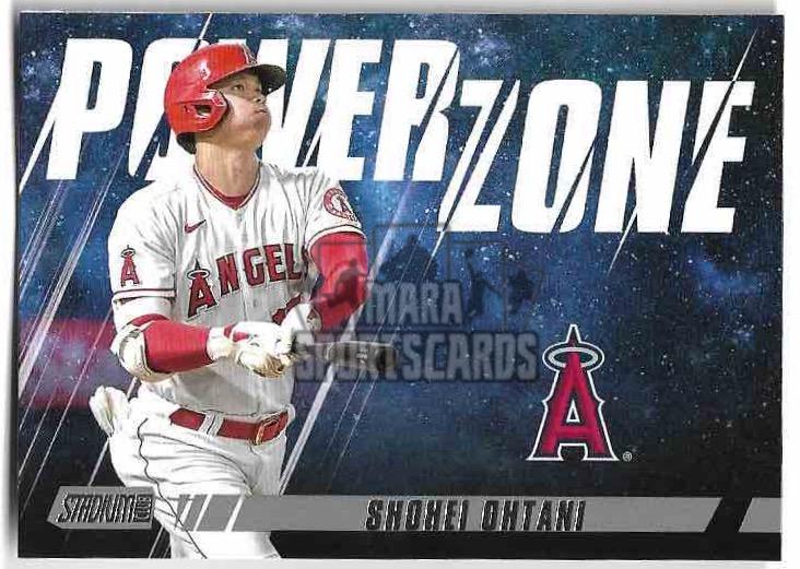 Power Zone SHOHEI OHTANI 2022 Topps Stadium Club Baseball (lehce horší zadní růžek)