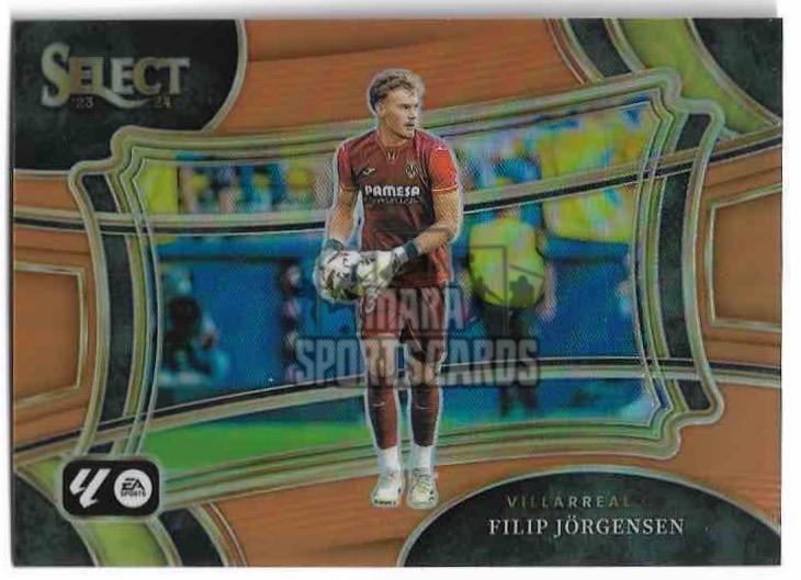 Orange Prizm Field Level FILIP JORGENSEN 23-24 Panini Select LaLiga Soccer /49