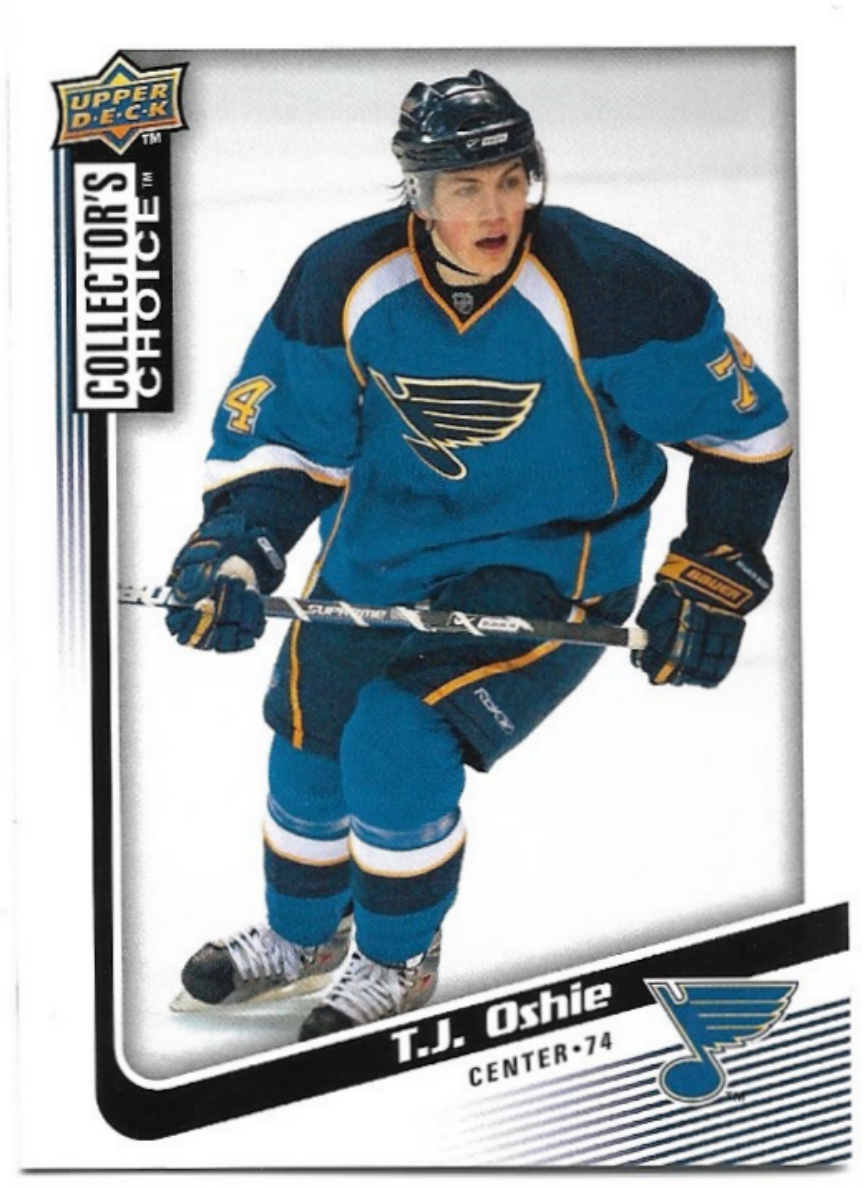 T.J. OSHIE 09-10 UD Collector's Choice