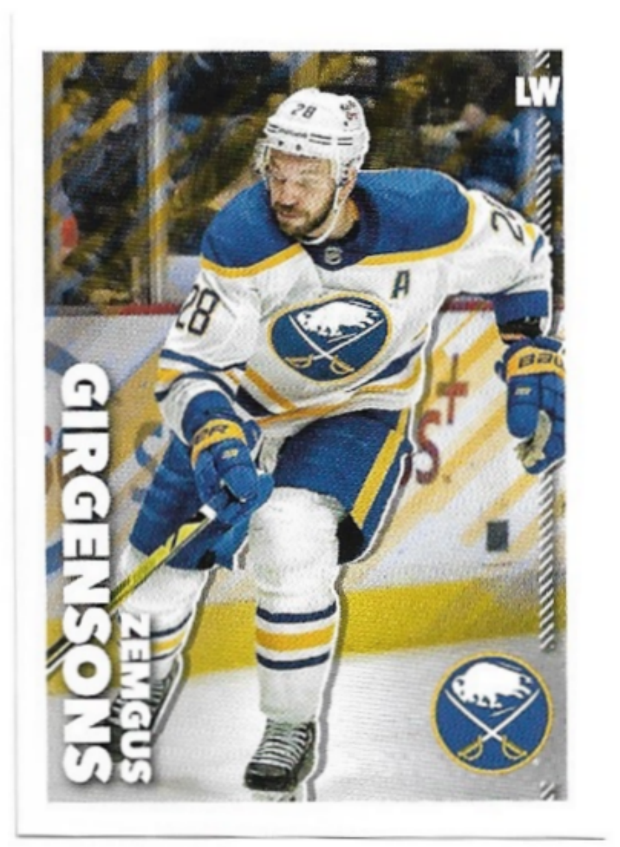 ZEMGUS GIRGENSONS 2022-23 Topps NHL Sticker Collection Hockey