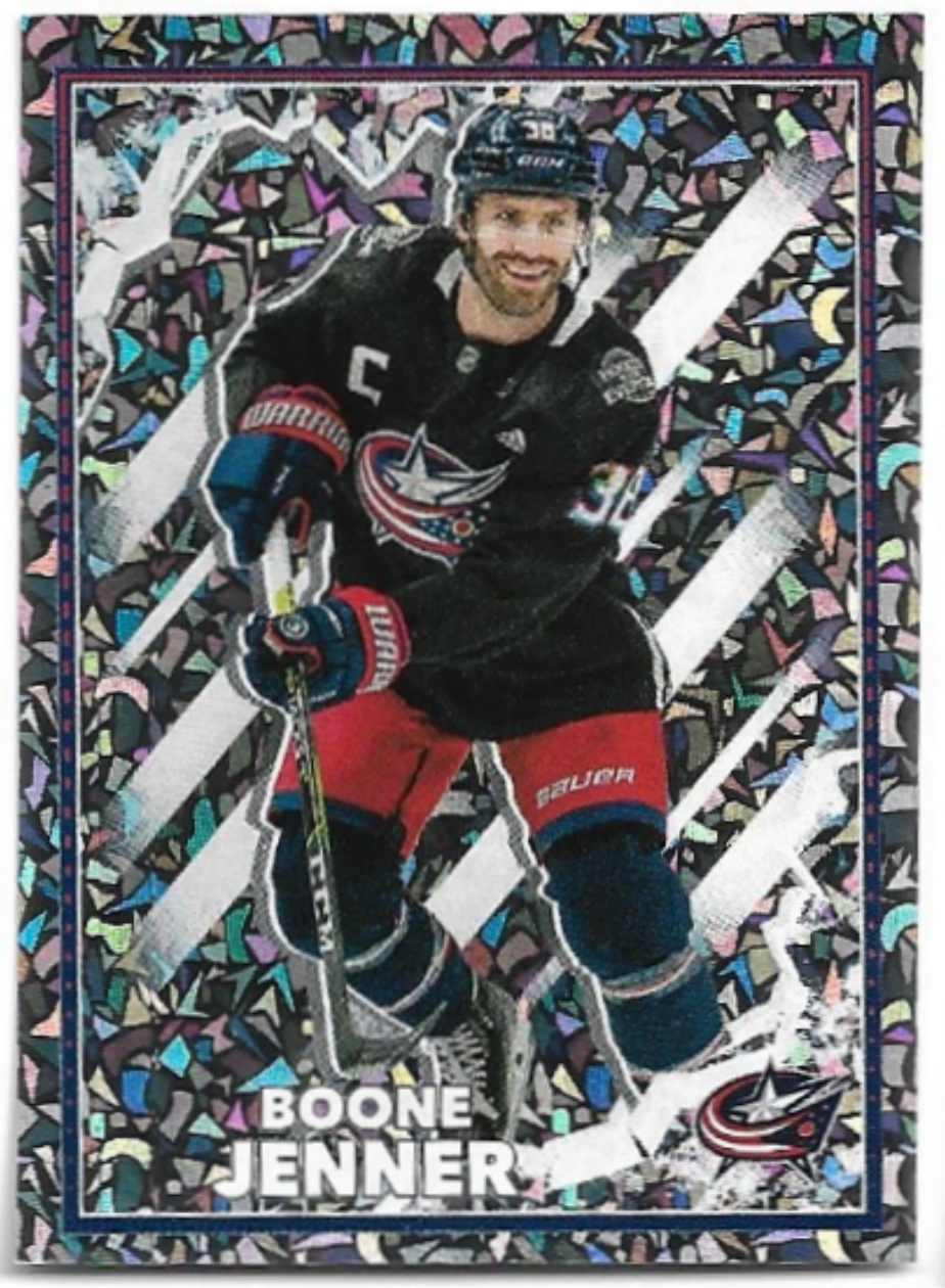 Foil BOONE JENNER 2022-23 Topps NHL Sticker Collection Hockey