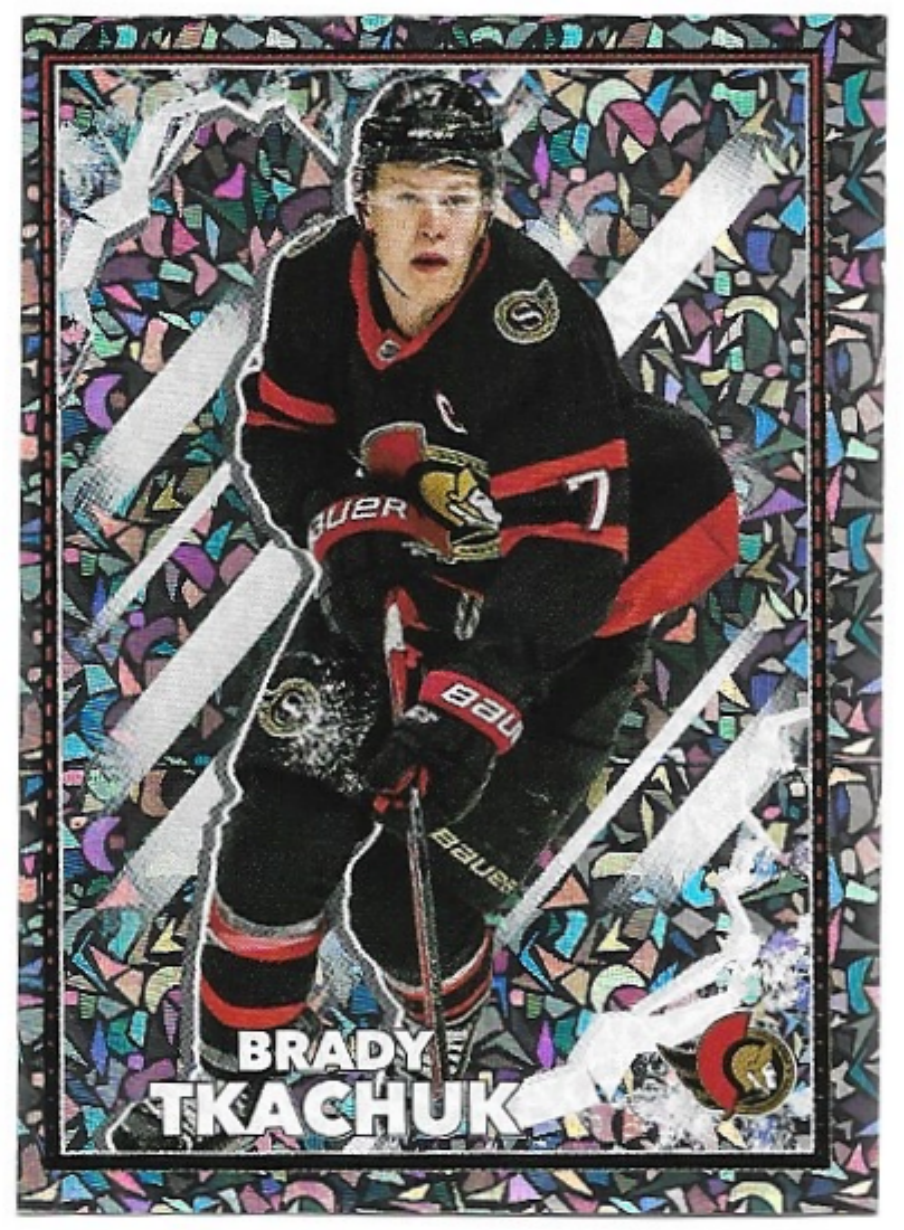 Foil BRADY TKACHUK 2022-23 Topps NHL Sticker Collection Hockey