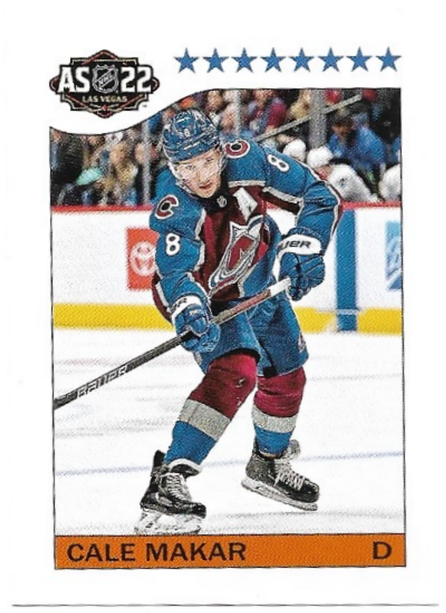 1984 All-Star CALE MAKAR 2022-23 Topps NHL Sticker Collection Hockey