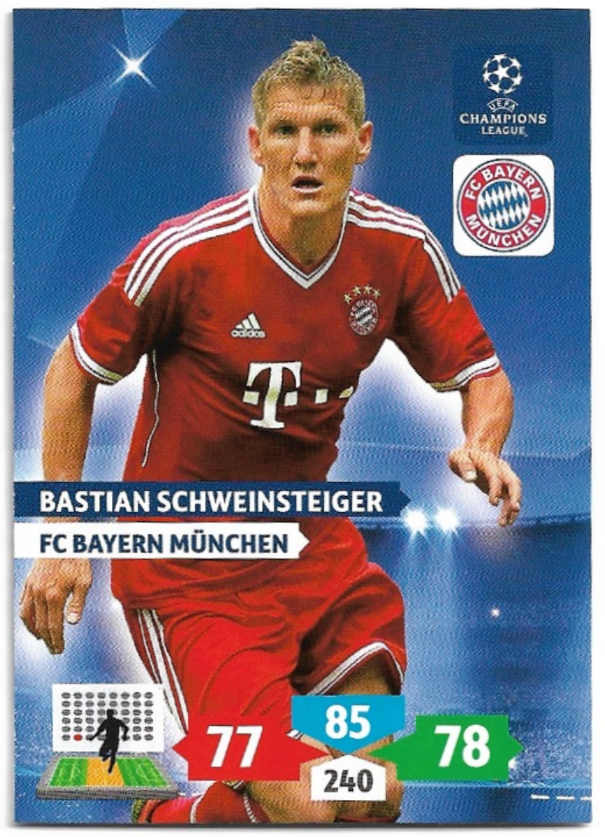 BASTIAN SCHWEINSTEIGER 13-14 Panini Adrenalyn XL CL