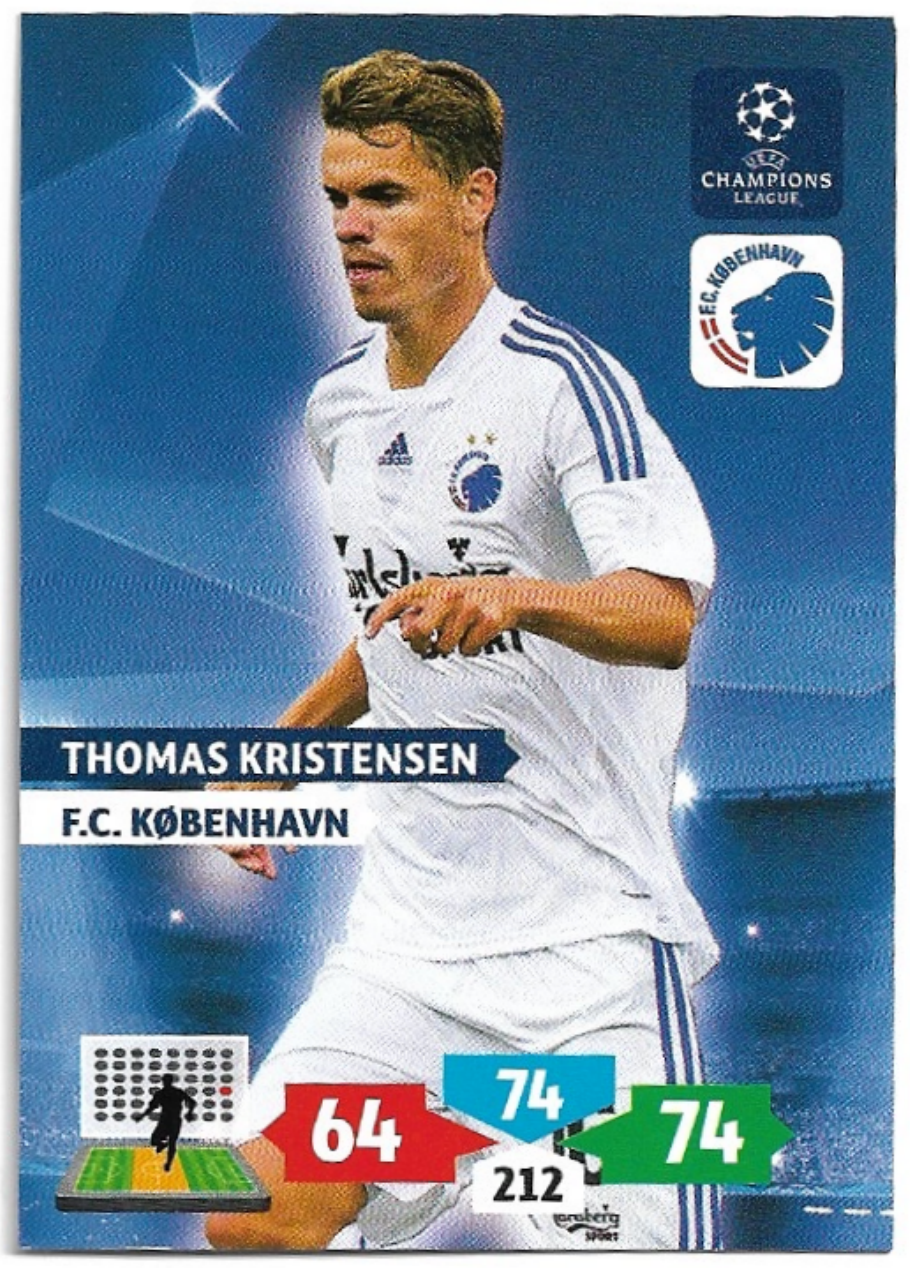 THOMAS KRISTENSEN 13-14 Panini Adrenalyn XL CL