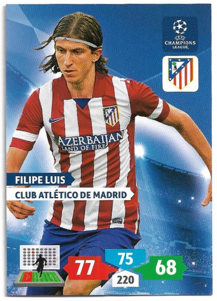 FILIPE LUIS 13-14 Panini Adrenalyn XL CL