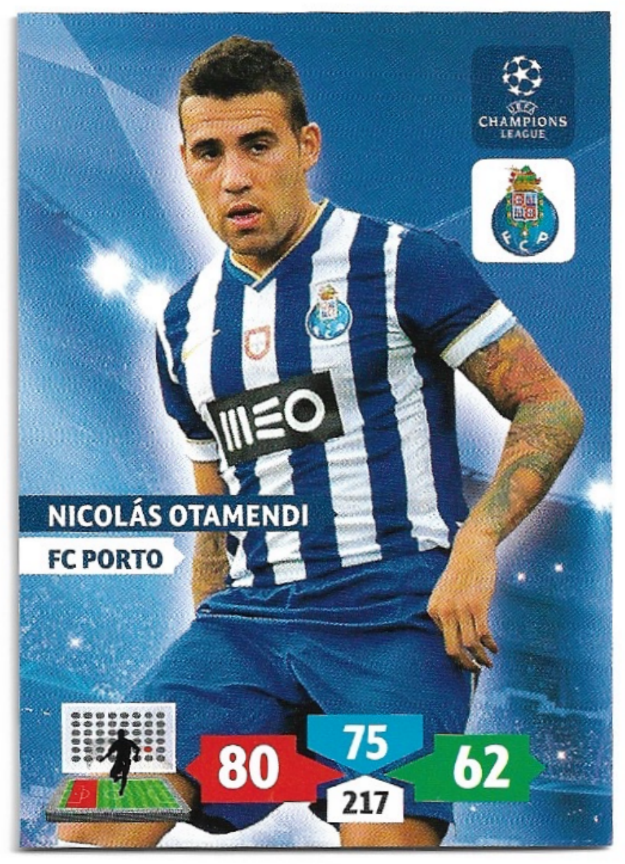 NICOLAS OTAMENDI 13-14 Panini Adrenalyn XL CL