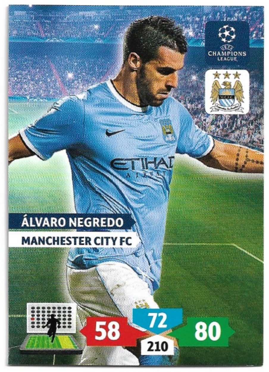 ALVARO NEGREDO 13-14 Panini Adrenalyn XL CL