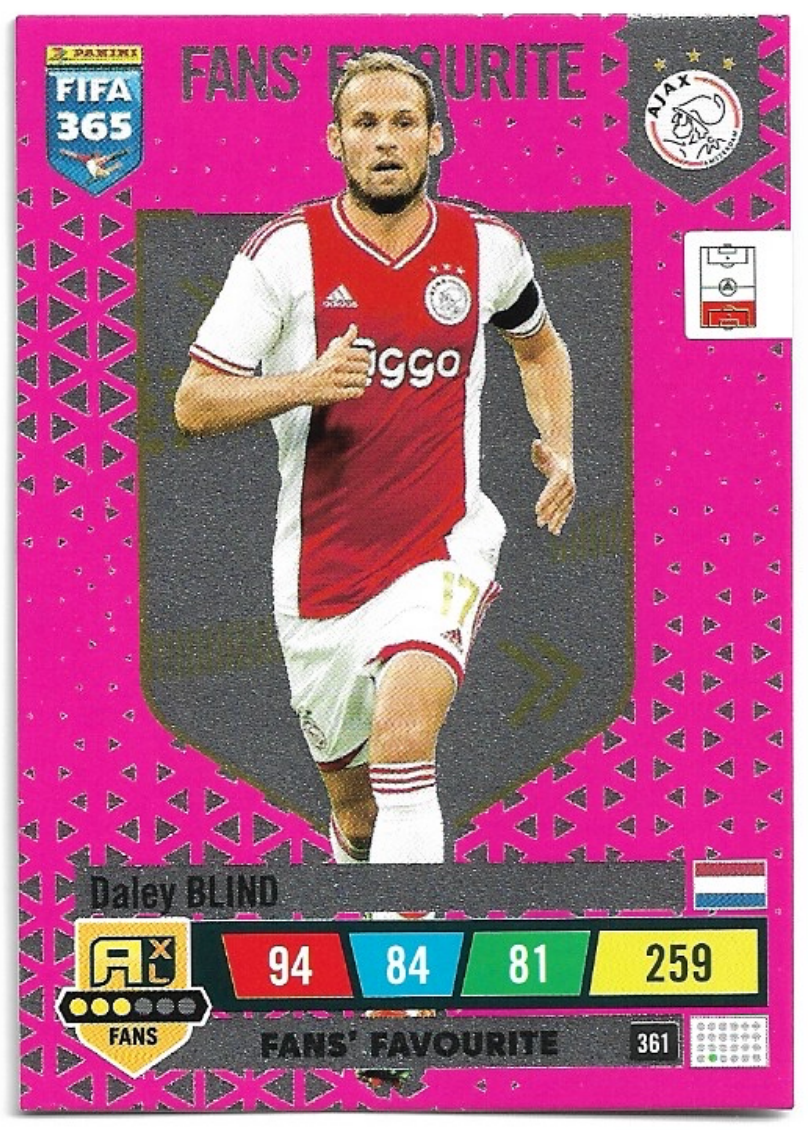 Fans' Favourite DELEY BLIND 2023 Panini FIFA 365