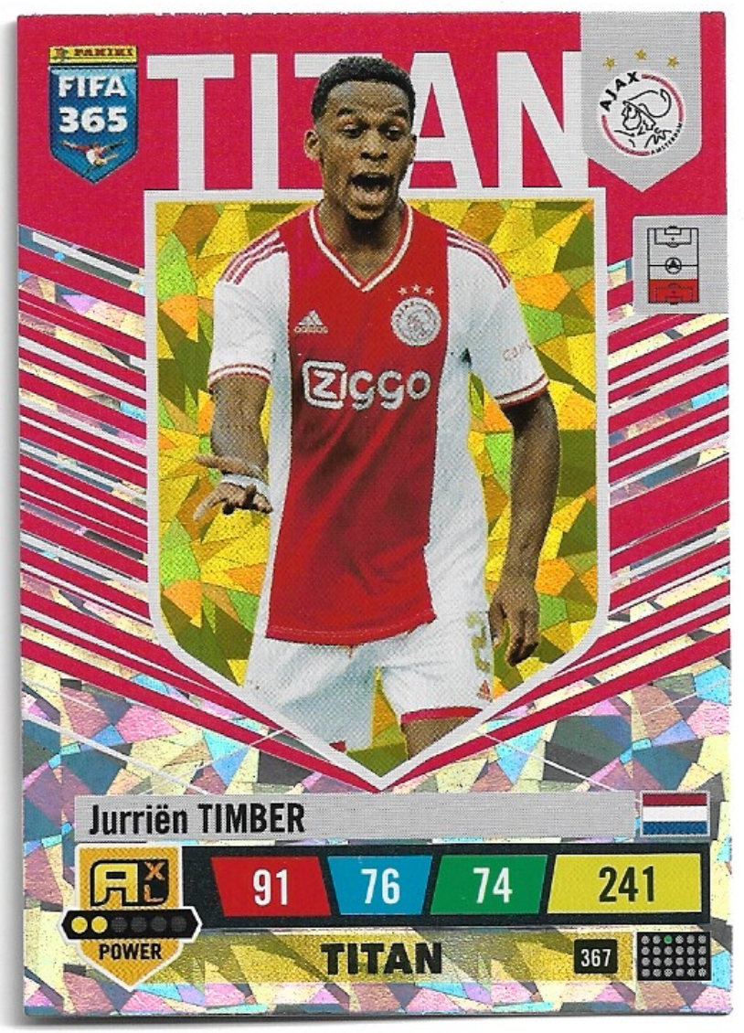 Titan JURRIEN TIMBER 2023 Panini FIFA 365