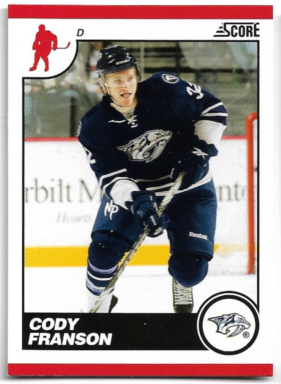 CODY FRANSON 10-11 Panini Score