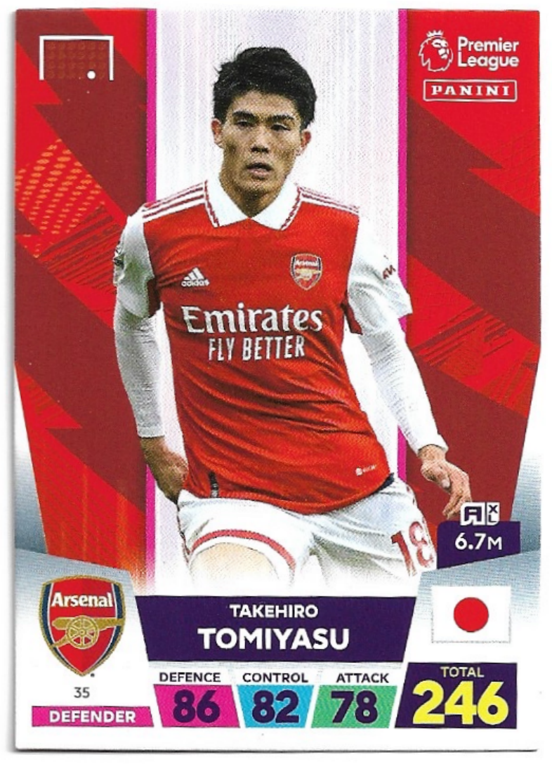 TAKEHIRO TOMIYASU 2023 Panini Adrenalyn XL Premier League