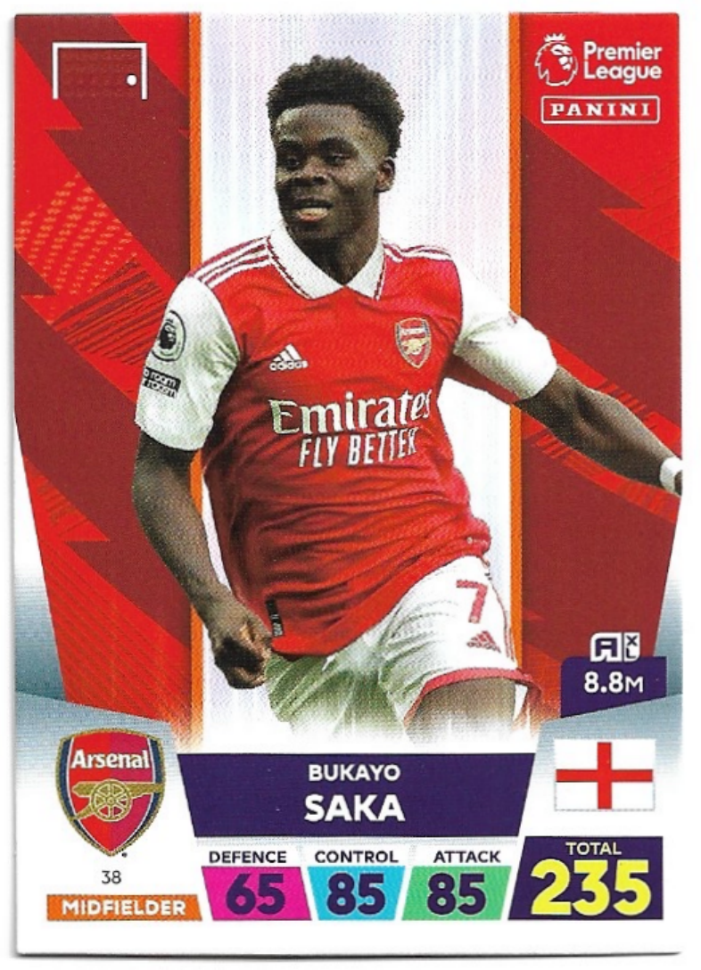 BUKAYO SAKA 2023 Panini Adrenalyn XL Premier League