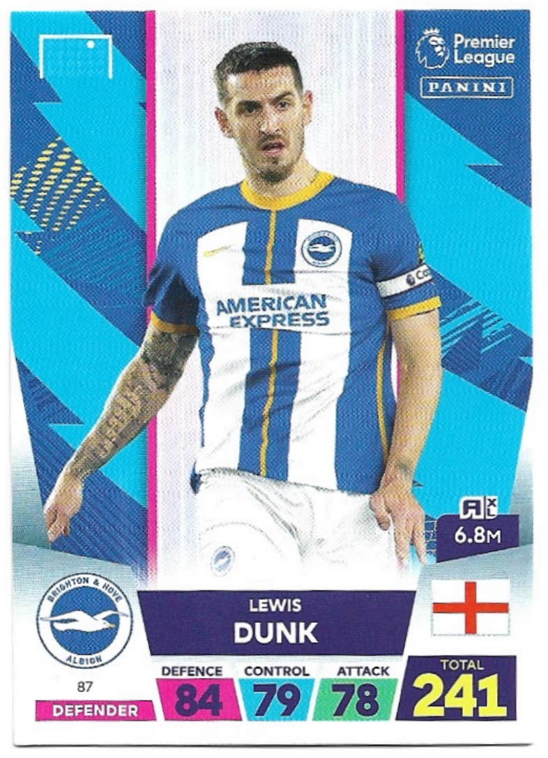 LEWIS DUNK 2023 Panini Adrenalyn XL Premier League