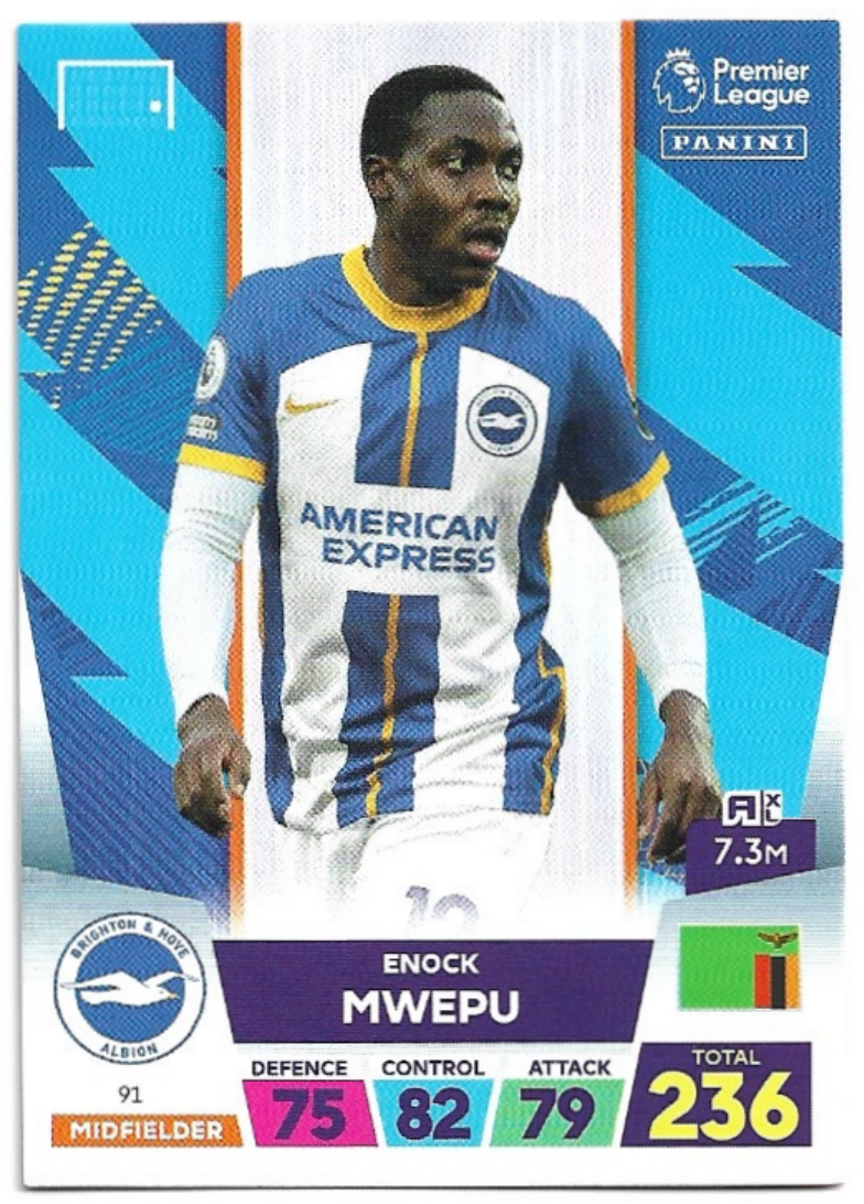 ENOCK MWEPU 2023 Panini Adrenalyn XL Premier League