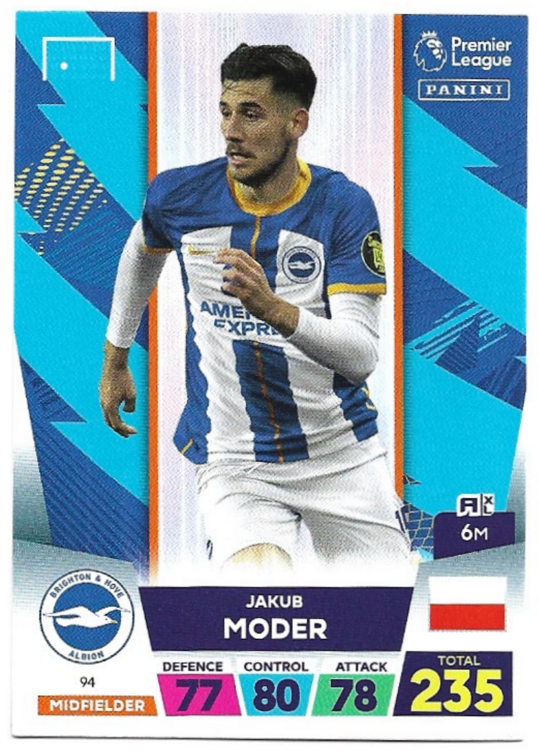 JAKUB MODER 2023 Panini Adrenalyn XL Premier League