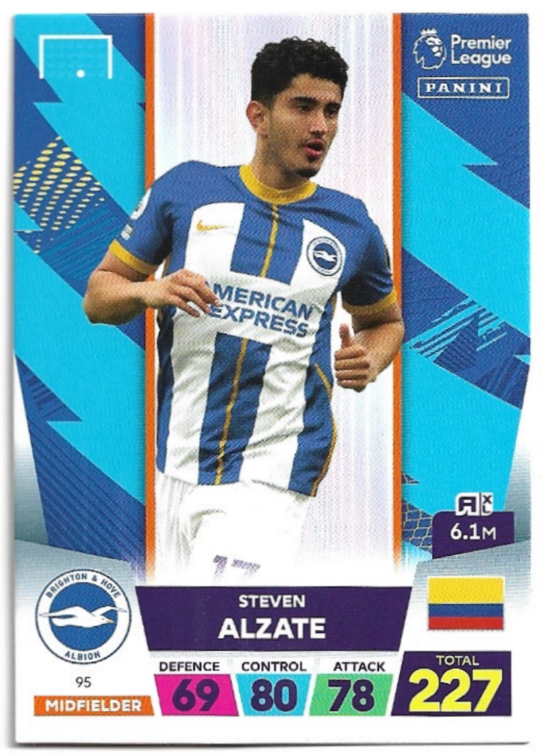 STEVEN ALZATE 2023 Panini Adrenalyn XL Premier League