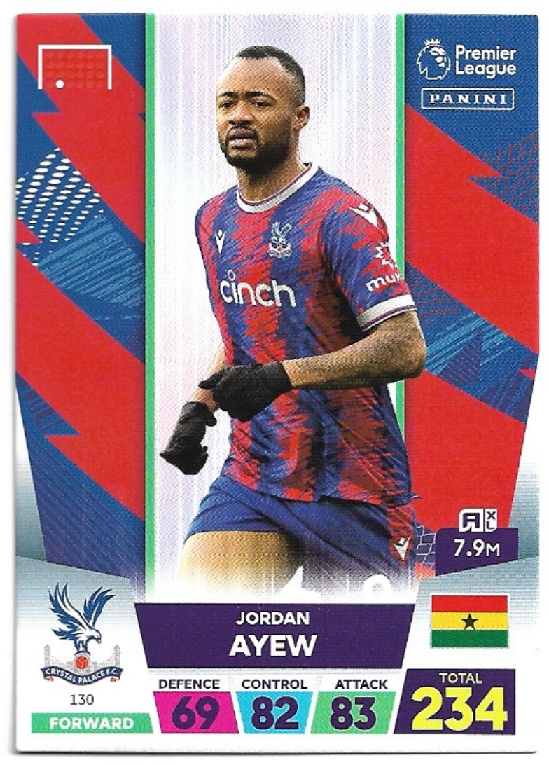 JORDAN AYEW 2023 Panini Adrenalyn XL Premier League