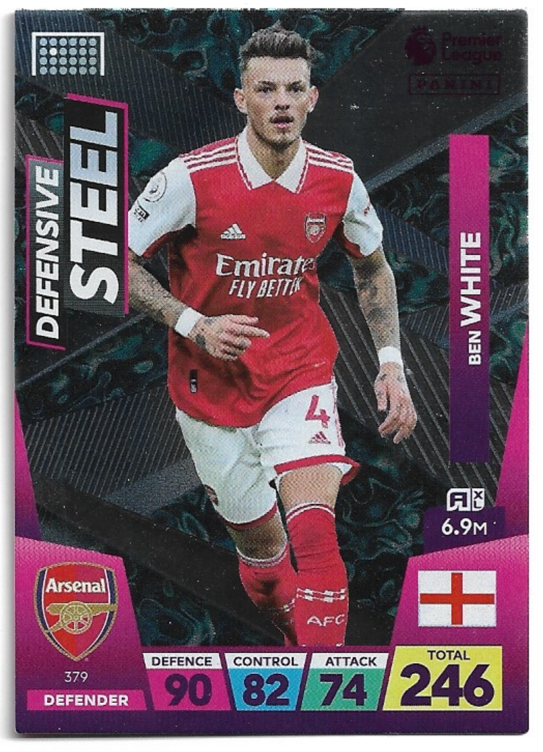 Defensive Steel BEN WHITE 2023 Panini Adrenalyn XL Premier League