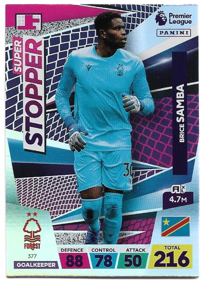 Super Stopper BRICE SAMBA 2023 Panini Adrenalyn XL Premier League