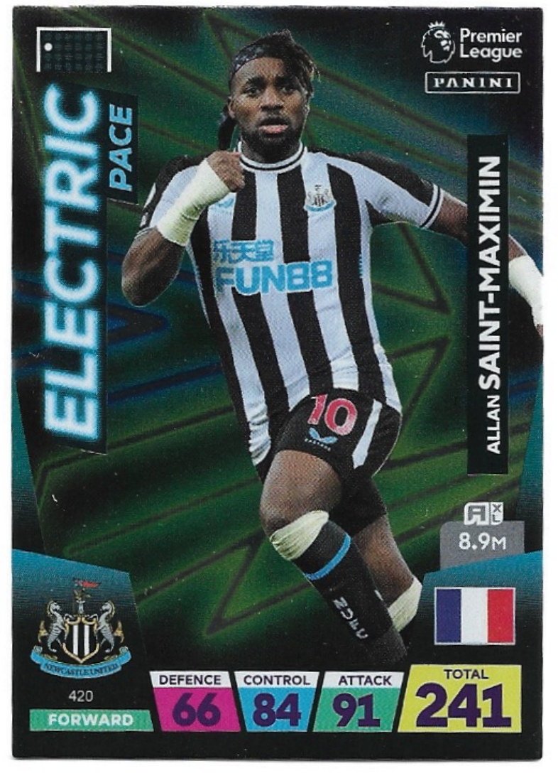 Electric Pace ALLAN SAINT-MAXIMIN 2023 Panini Adrenalyn XL Premier League