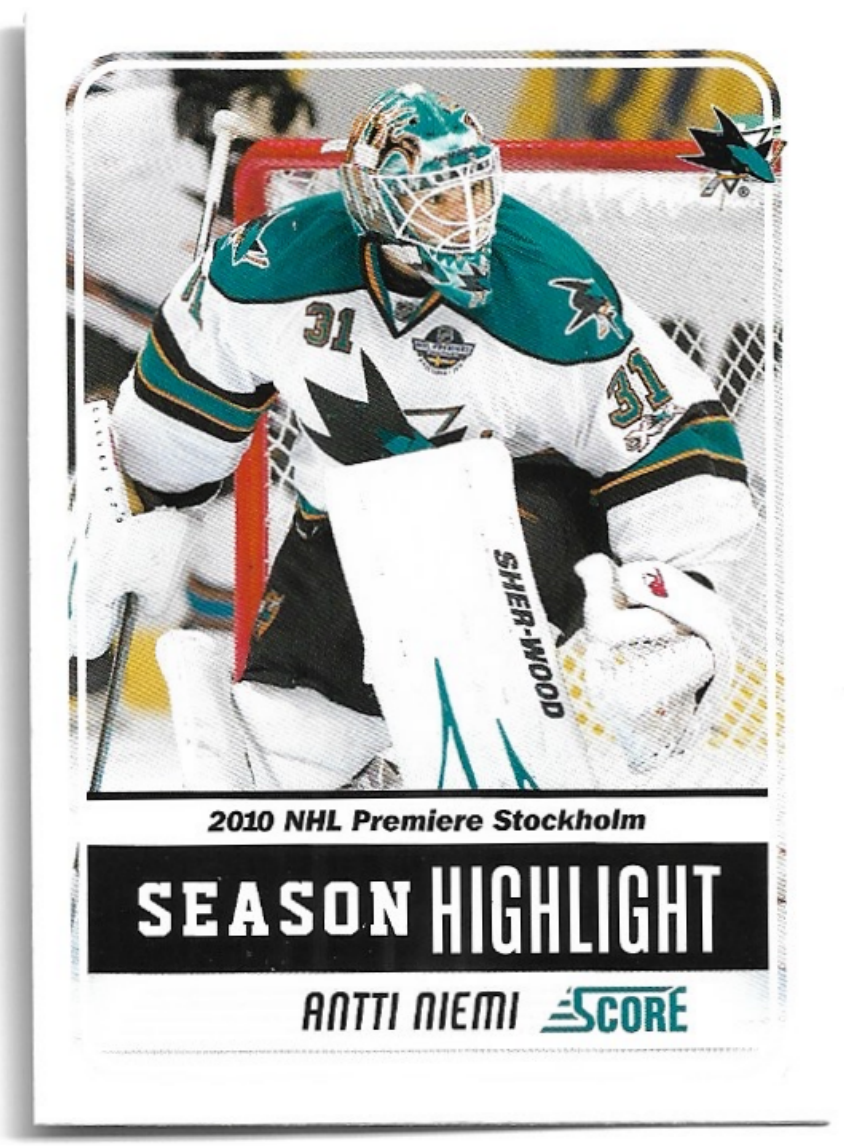 Season Highlight ANTTI NIEMI 11-12 Panini Score