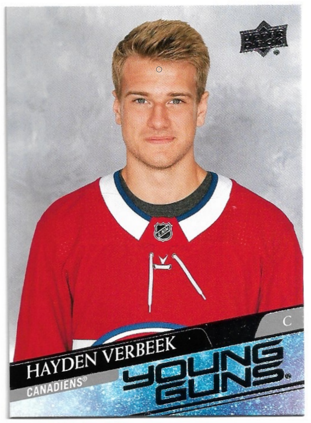 Rookie Young Guns HAYDEN VERBEEK 20-21 UD Extended Series