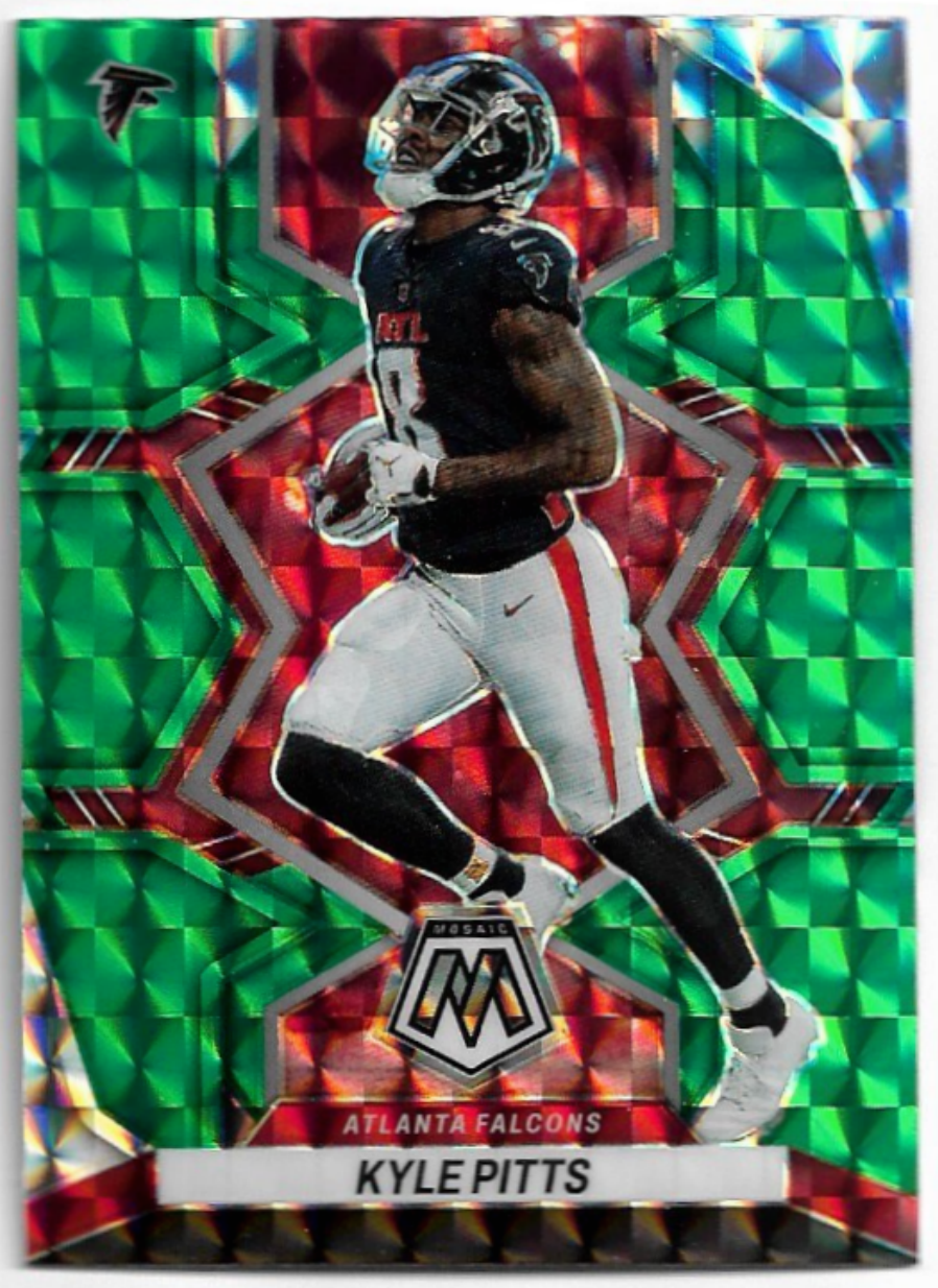 Green Prizm KYLE PITTS 2022 Panini Mosaic Football