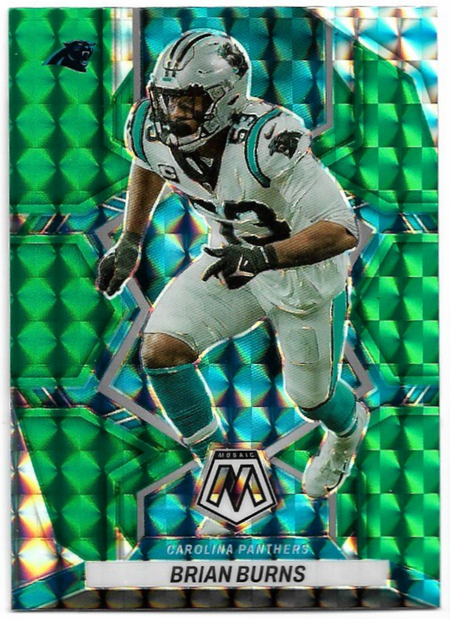 Green Prizm BRIAN BURNS 2022 Panini Mosaic Football