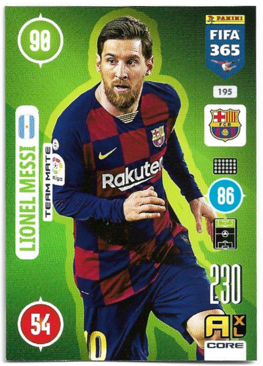 LIONEL MESSI 2021 Panini FIFA 365