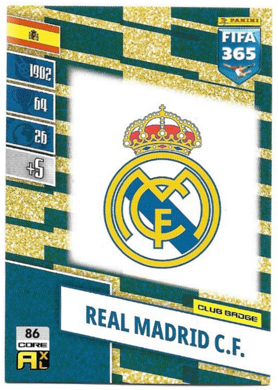 Club Badge REAL MADRID 2022 Panini FIFA 365