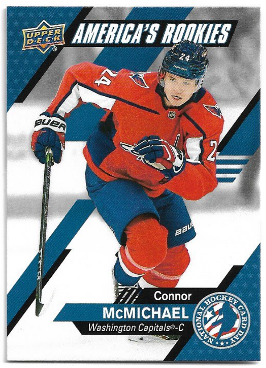 America's Rookies CONNOR MCMICHAEL 20-21 National Hockey Card Day USA