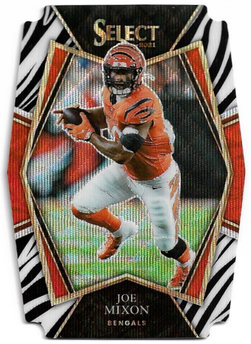 Zebra Premier Level JOE MIXON 2021 Panini Select Football