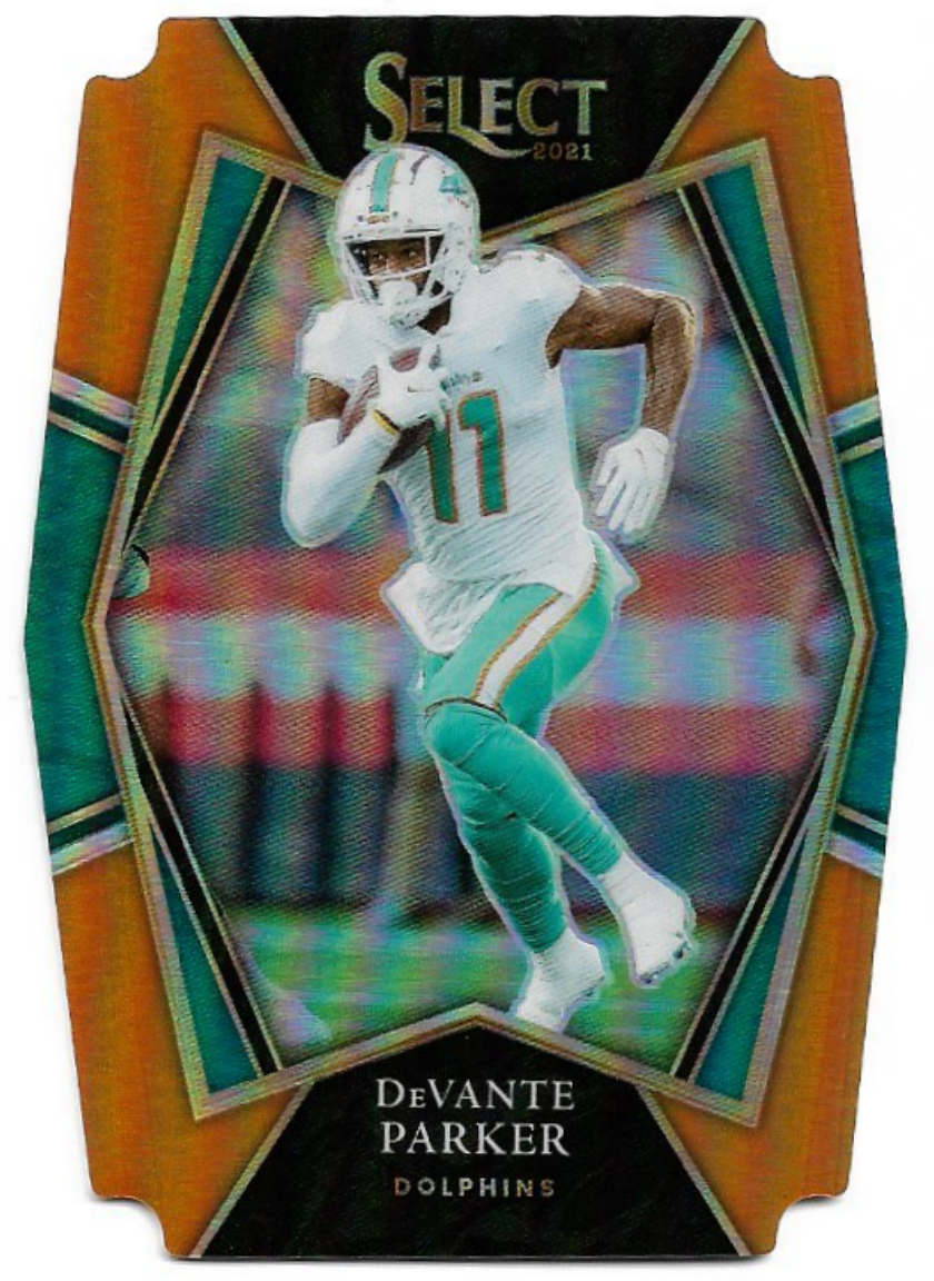 Orange Die-Cut Premier Level DEVANTE PARKER 2021 Panini Select Football /249