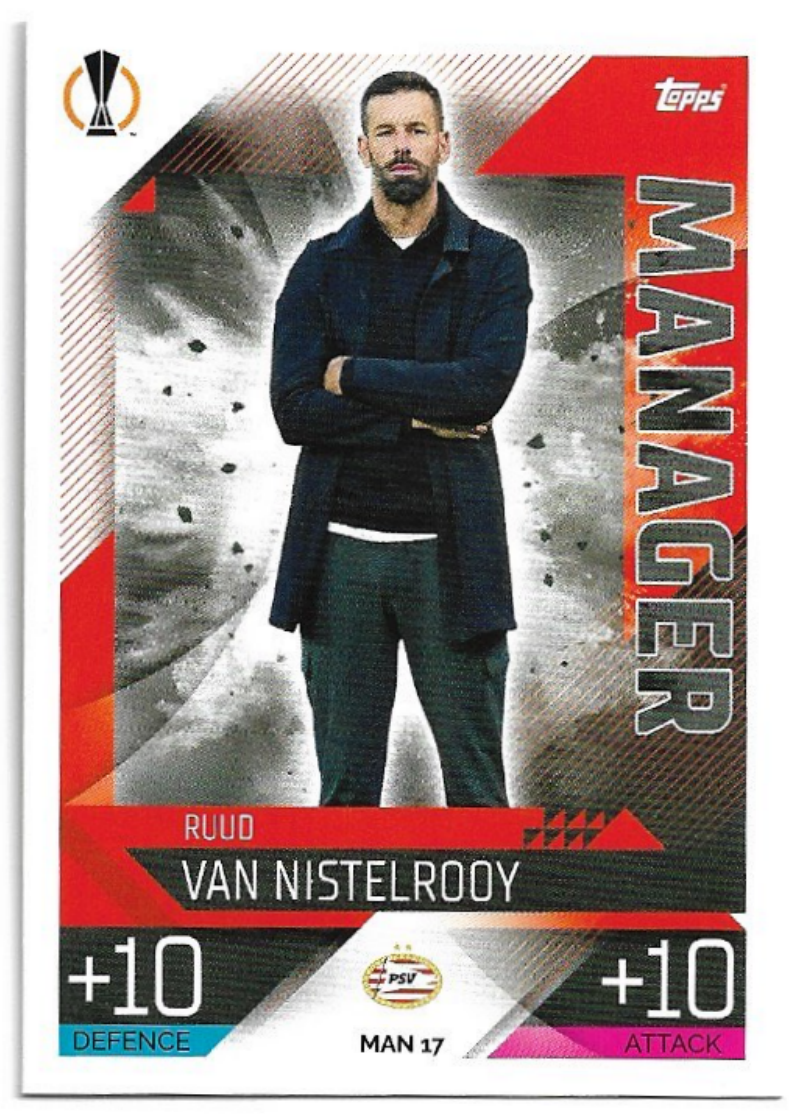 Manager RUUD VAN NISTELROOY 2023 Match Attax Extra UCL