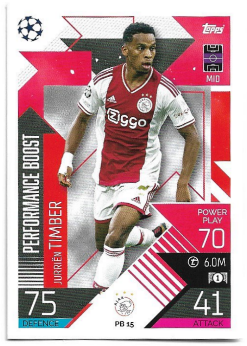 Performance Boost JURRIEN TIMBER 2023 Match Attax Extra UCL