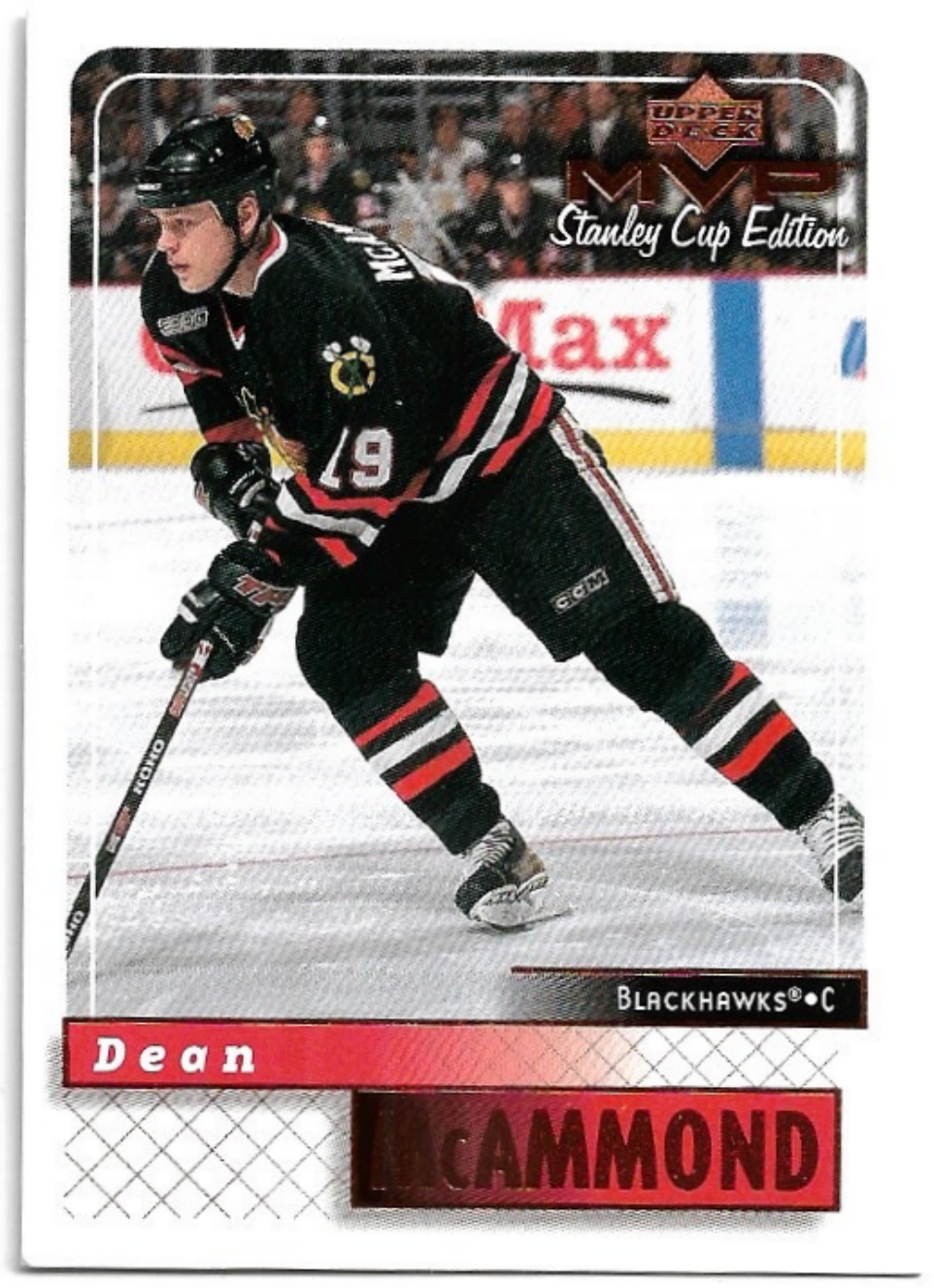 DEAN MCAMMOND 99-00 UD MVP Stanley Cup Edition