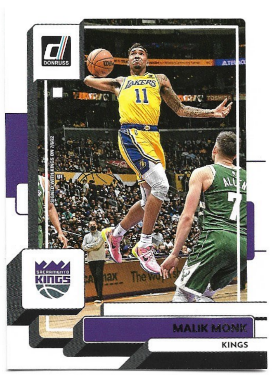 MALIK MONK 22-23 Panini Donruss Basketball