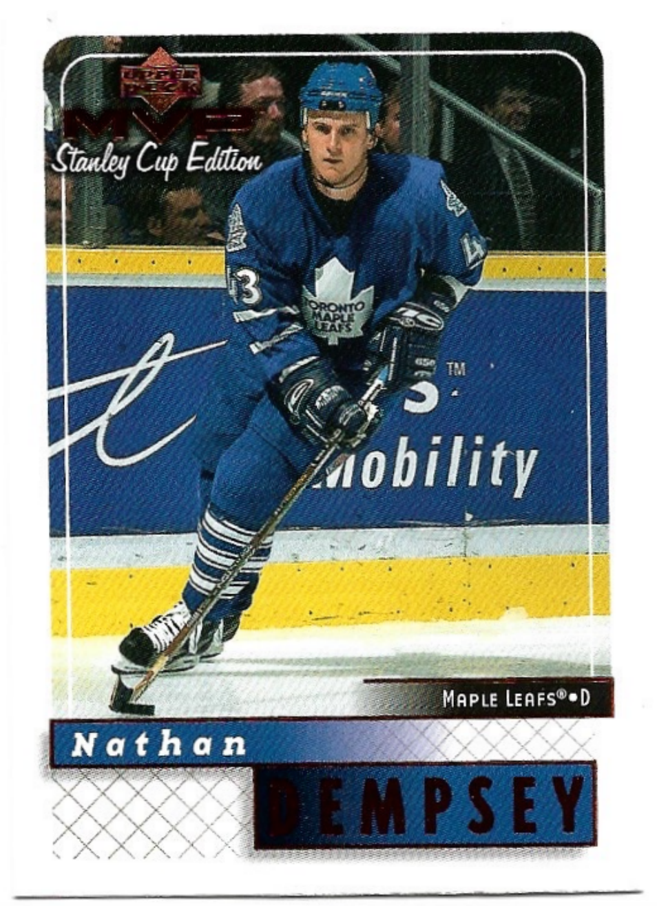 Rookie NATHAN DEMPSEY 99-00 UD MVP Stanley Cup Edition