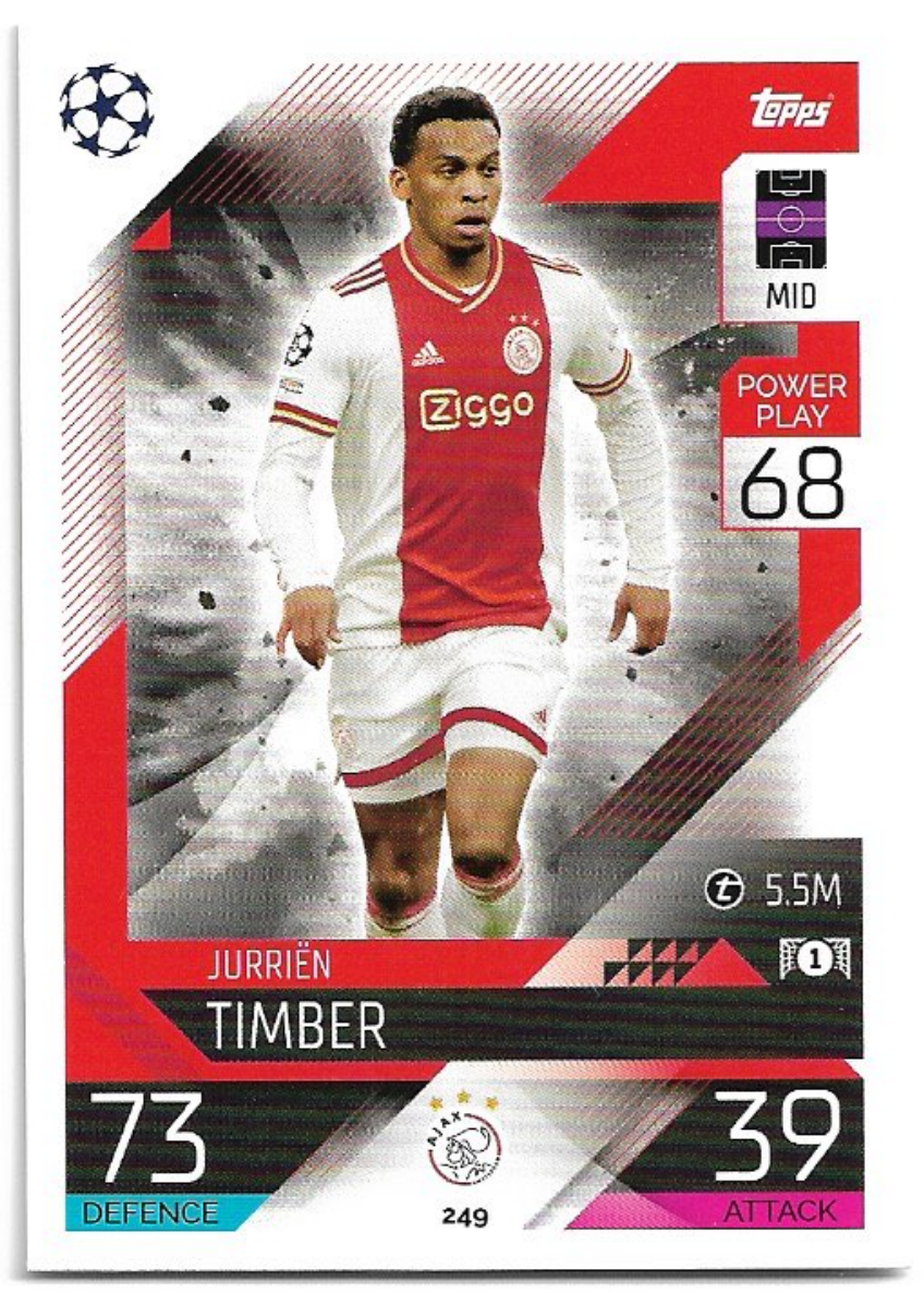 JURRIEN TIMBER 22-23 Match Attax UCL