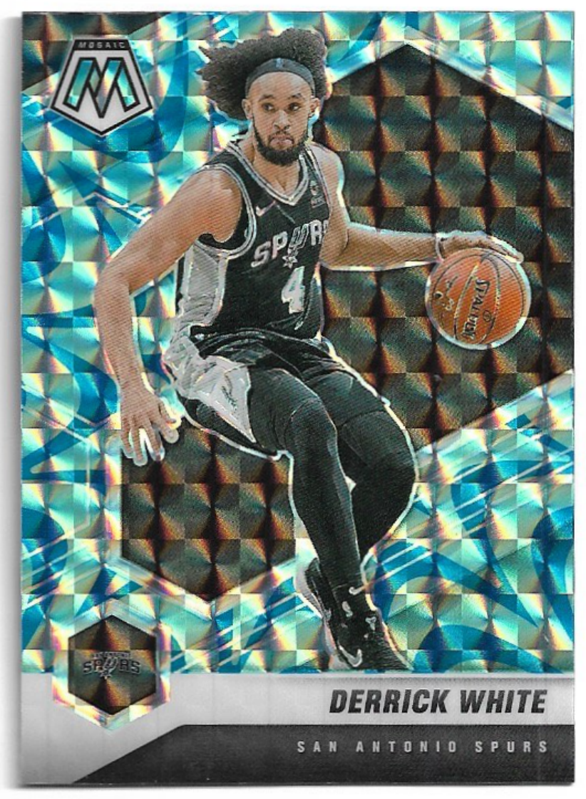 Reactive Blue Prizm DERRICK WHITE 20-21 Panini Mosaic Basketball