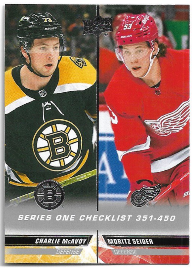 Checklist CHARLIE MCAVOY/MORITZ SEIDER 22-23 UD Series 2