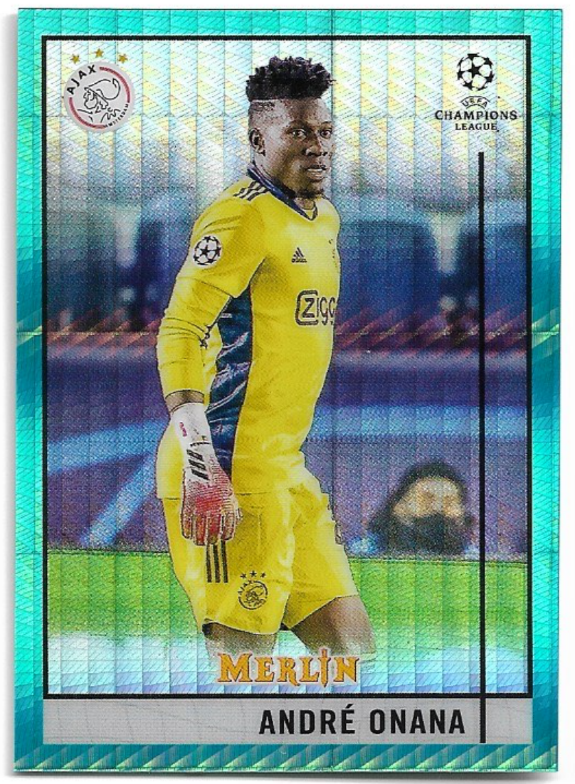 Aqua Prism Refractor ANDRE ONANA 20-21 Topps Merlin Chrome UCL 