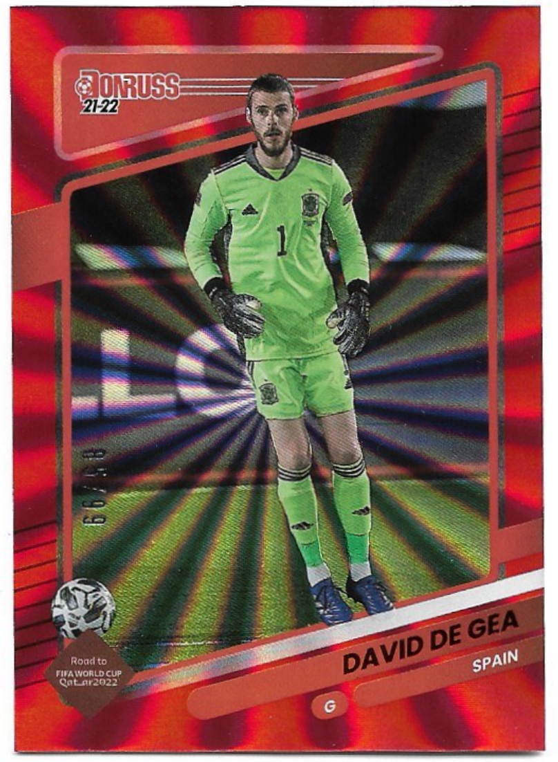 Holo Red Laser DAVID DE GEA 21-22 Panini Donruss RtQ  /99