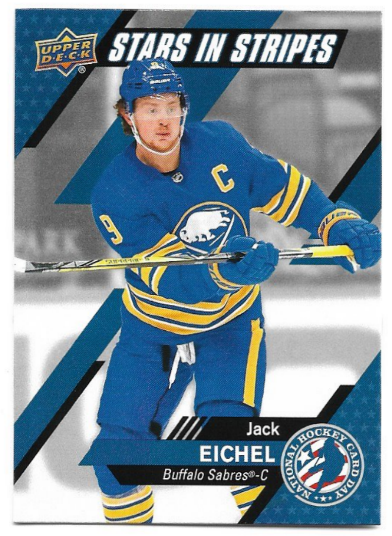 Stars in Stripes JACK EICHEL 20-21 National Hockey Card Day USA