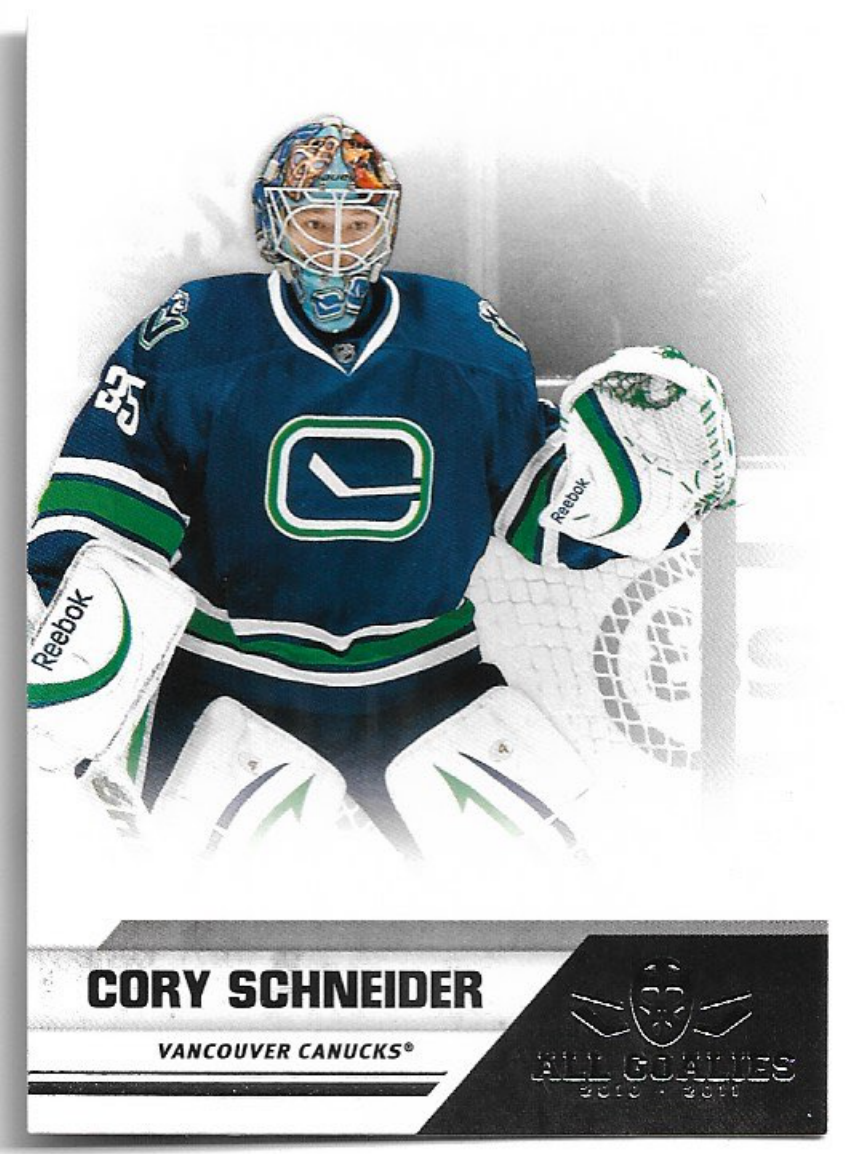 CORY SCHNEIDER 2011 Panini All Goalies